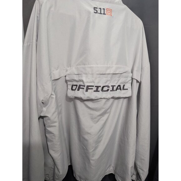 511 Tactical Series Nascar Offical marked 4x zip up Poly/Nylon RARE cream/white - Picture 6 of 9